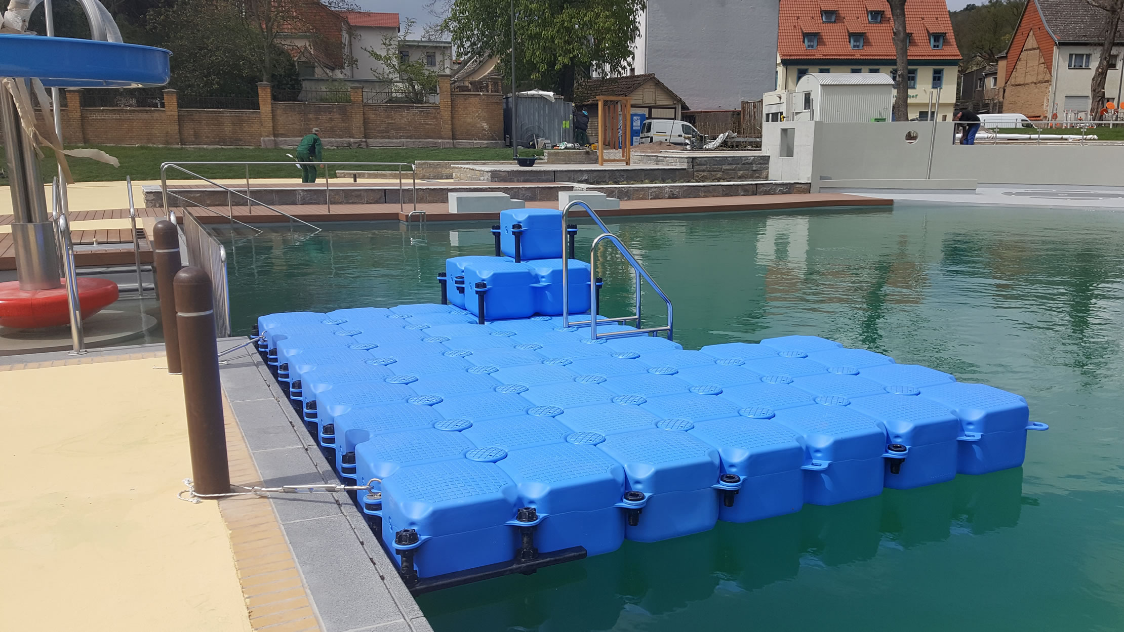 22. Ponton Badeinsel für neuen Wasser-Vitalpark - Duwe