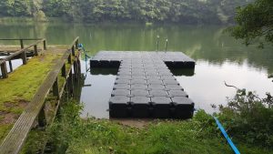 Jetfloat Anglersteg aus Kunststoff Schwimmkörpern bauen