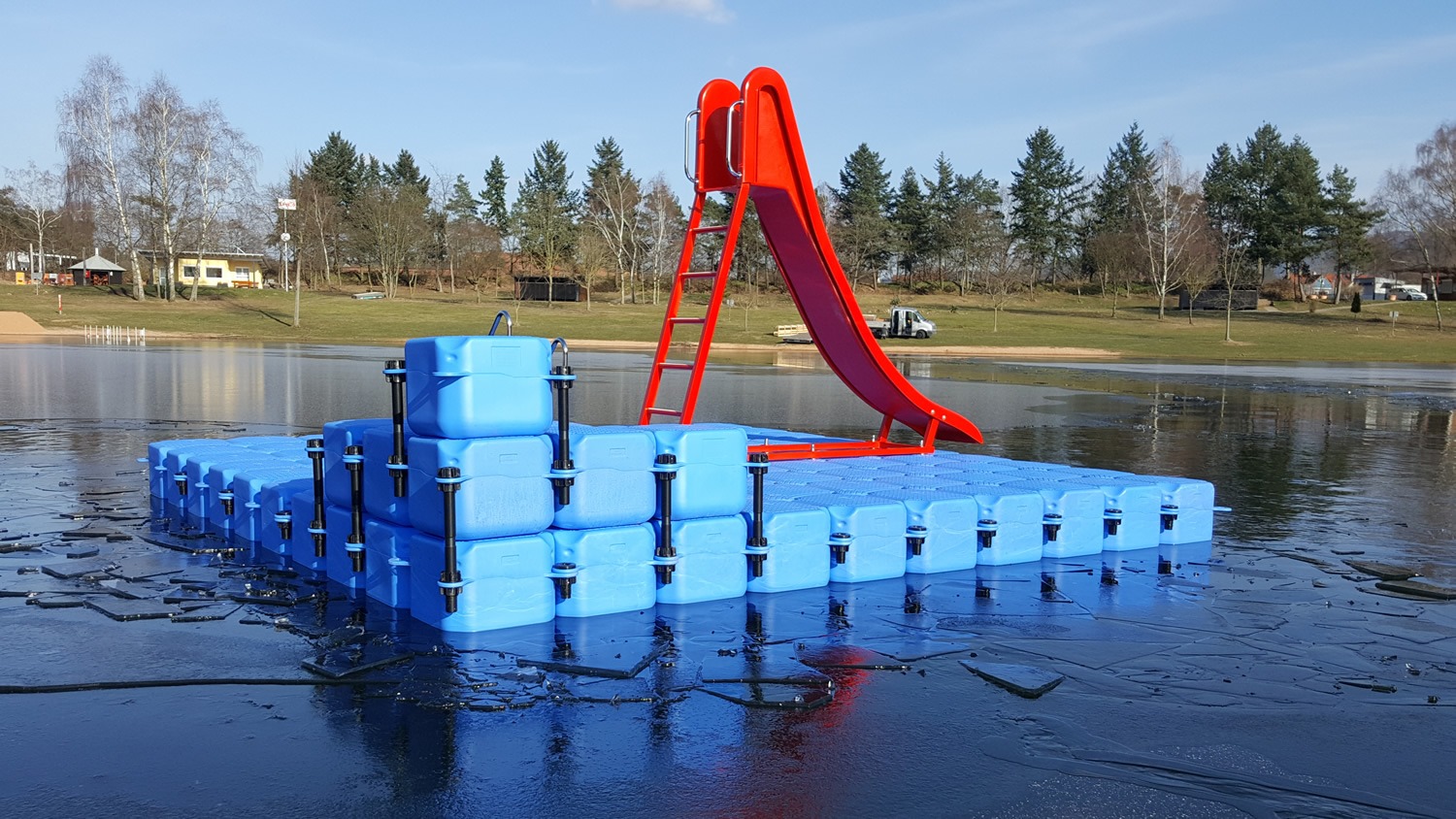 Ponton Schwimmkörper kaufen z.B. für Badeinsel / Schwimminsel