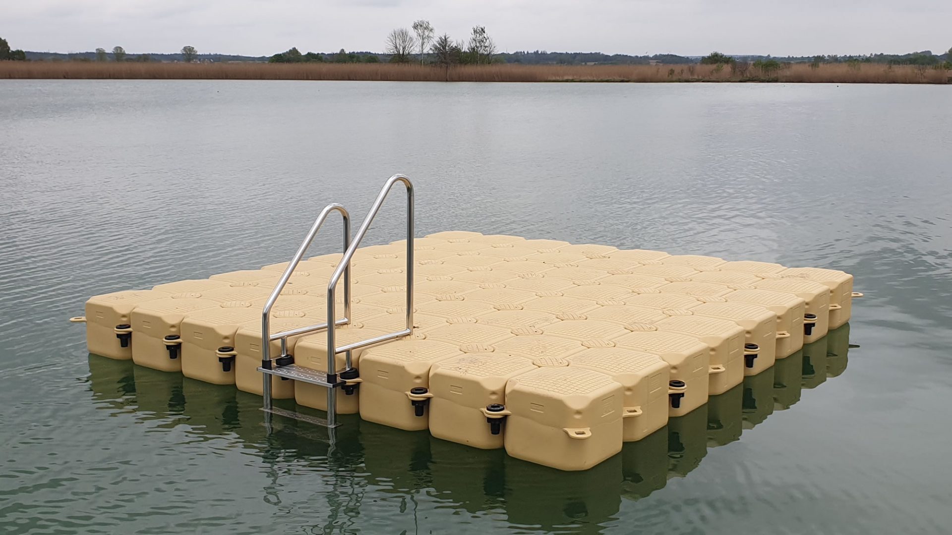 120. Neue Ponton Badeinsel in Olchingen und in Burgheim - Duwe